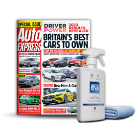 Magazine cover with Car wax gift set
