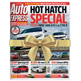 Auto Express magazine wrapped in bow
